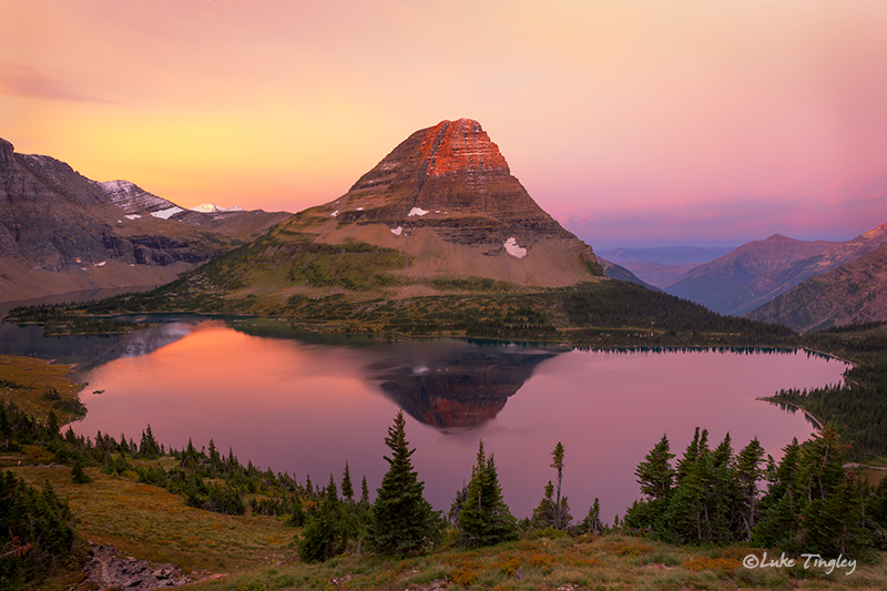 glacier national park, MT, Montana, GNP, hidden lake, sunrise, logan's pass