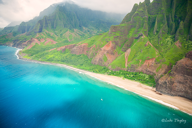 Heli,Helicopter Flight,Kauai,Mid-Day,Napali Coast,Princeville,Rain, Hawaii