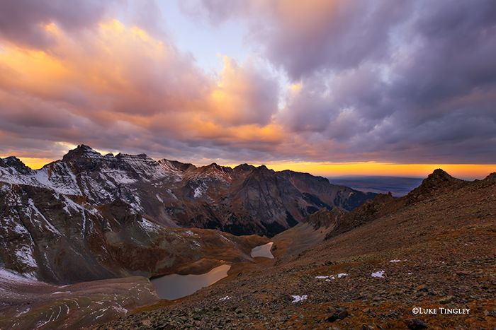 Blue Lakes Pass, Southwest Colorado, San Juan Mountains, Sunrise, Mt. Sneffels Wilderness