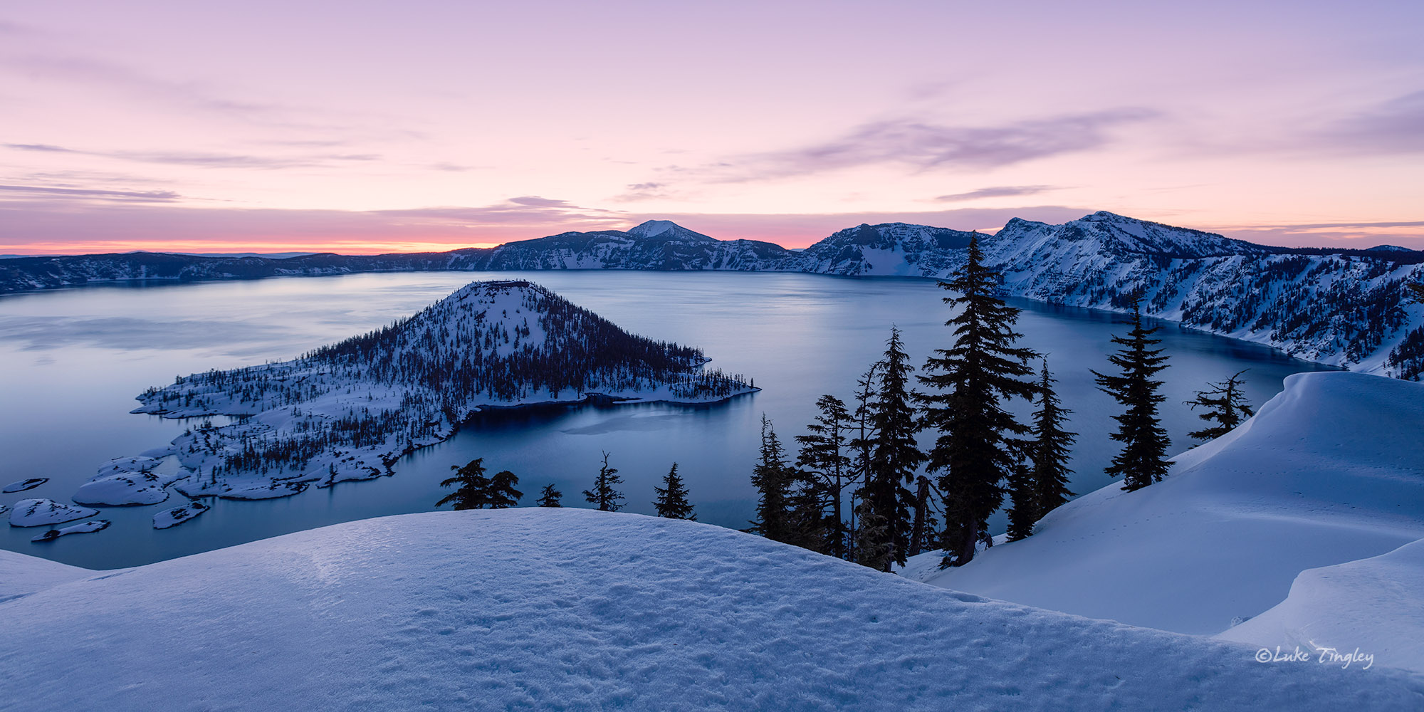 2016, Crater Lake, February, Pacific Northwest, Rim, Snow Camping, Snowshoe, Winter