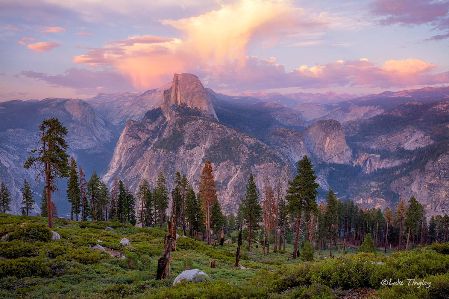 2016, Backcountry, Glacier Point, Halfdome, Wilderness, Yosemite, Yosemite National Park, august, sunset