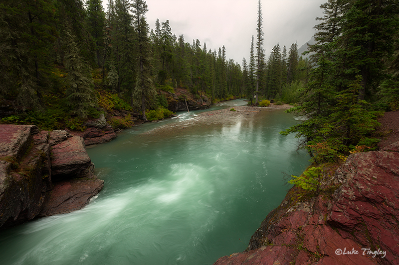 glacier national park, MT, Montana, GNP, st. mary's river, going to the sun road