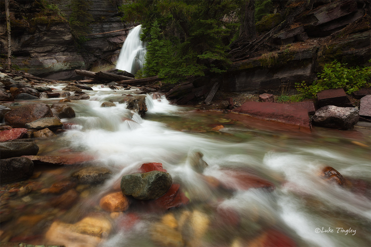 Baring Falls, Glacier National Park, MT, Montana, Waterfall, GNP