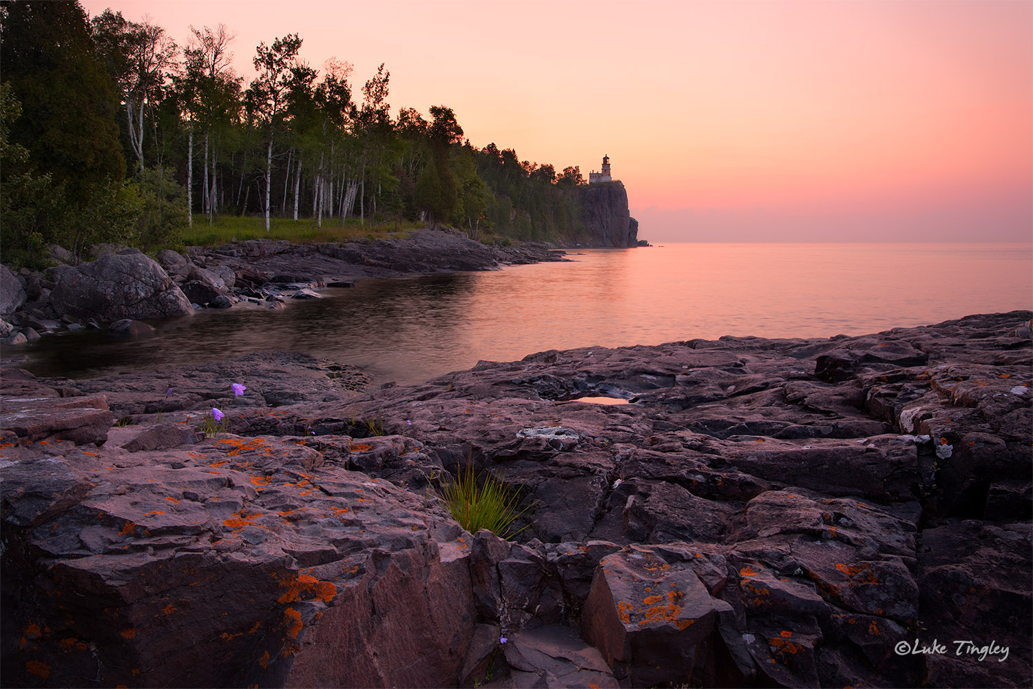 Daybreak Morning along the shores of Lake Superior at Split Rock State Park.