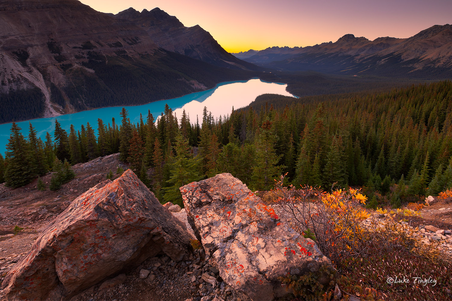 2014,Alberta,canadian rockies,sunset, banff national park, peyto lake, fall, canada