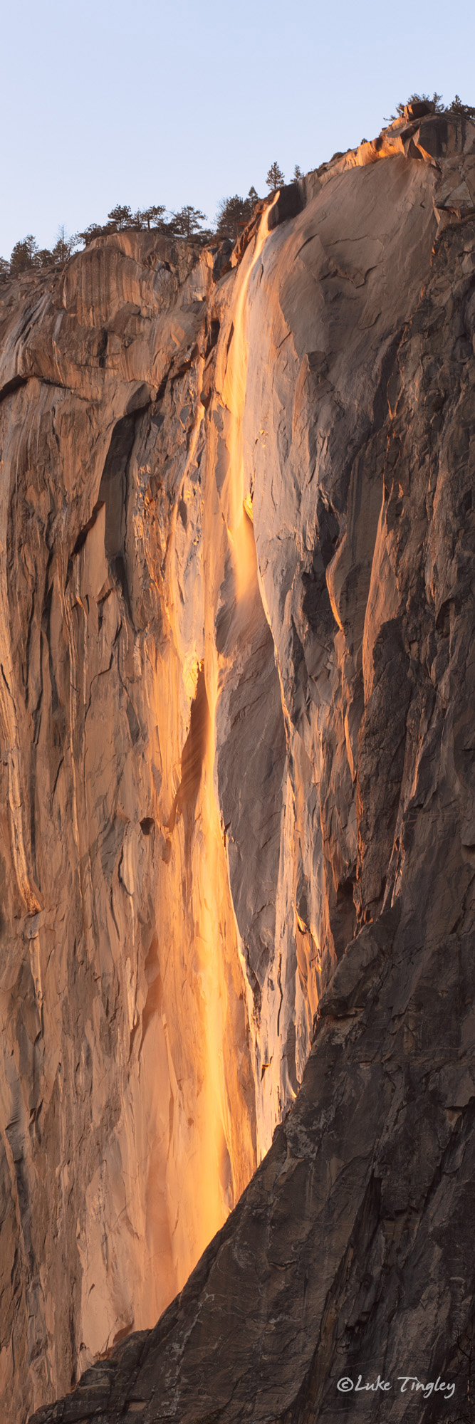 El Cap, El Capitan, Firefalls, Winter, Yosemite, Yosemite National Park, Sunset
